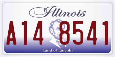 IL license plate A148541