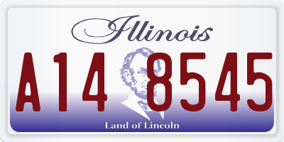 IL license plate A148545