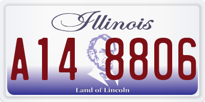 IL license plate A148806