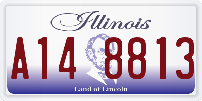 IL license plate A148813