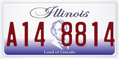 IL license plate A148814
