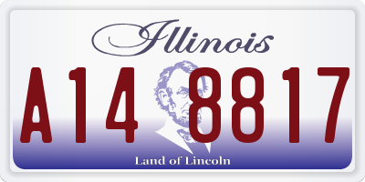IL license plate A148817