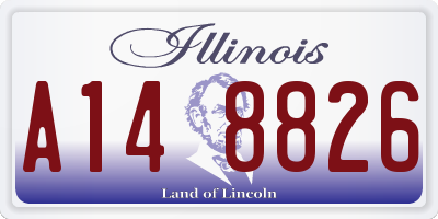 IL license plate A148826