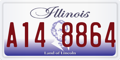 IL license plate A148864