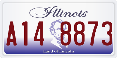 IL license plate A148873
