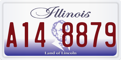 IL license plate A148879