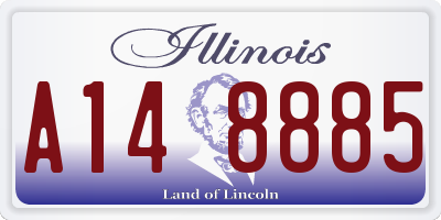 IL license plate A148885