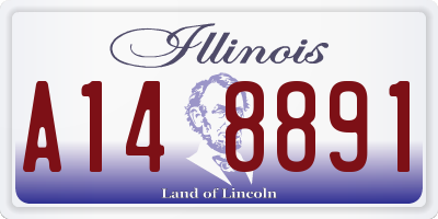 IL license plate A148891