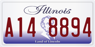 IL license plate A148894