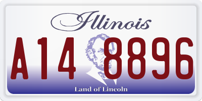 IL license plate A148896