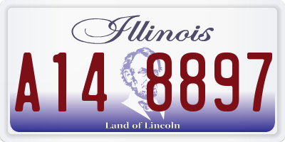 IL license plate A148897