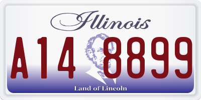 IL license plate A148899
