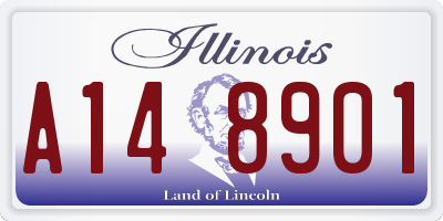 IL license plate A148901