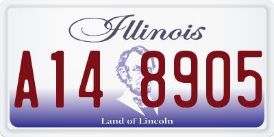 IL license plate A148905