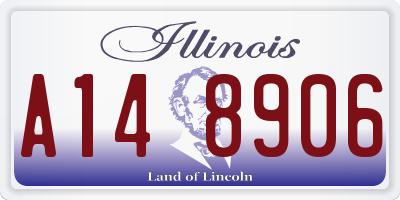IL license plate A148906