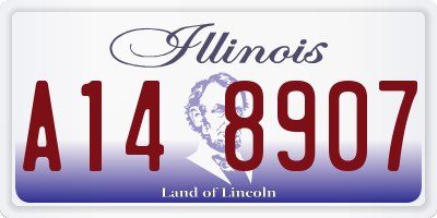 IL license plate A148907