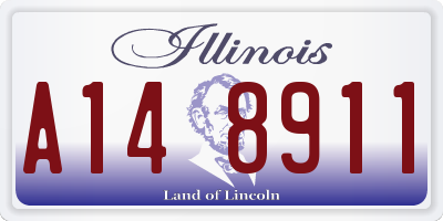IL license plate A148911
