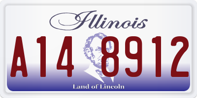 IL license plate A148912
