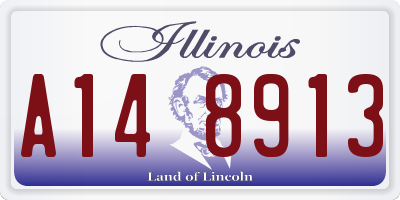 IL license plate A148913