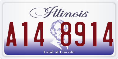 IL license plate A148914