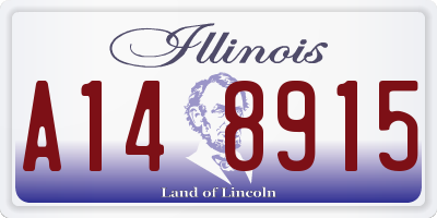 IL license plate A148915