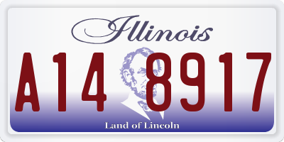 IL license plate A148917