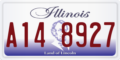IL license plate A148927
