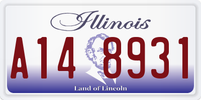 IL license plate A148931