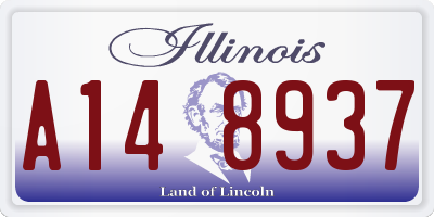 IL license plate A148937