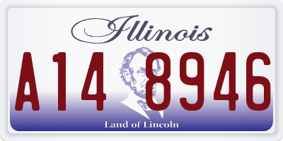 IL license plate A148946