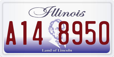 IL license plate A148950