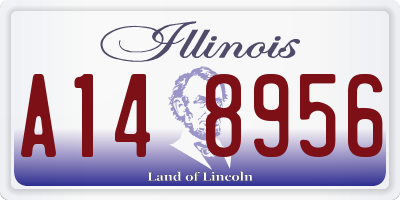 IL license plate A148956