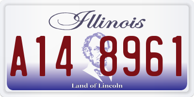 IL license plate A148961