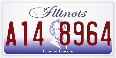IL license plate A148964