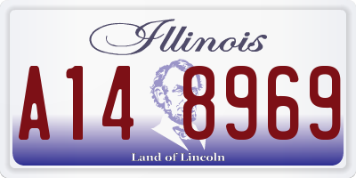 IL license plate A148969