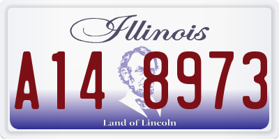 IL license plate A148973