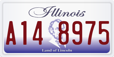 IL license plate A148975