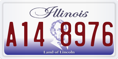 IL license plate A148976