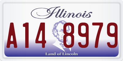 IL license plate A148979