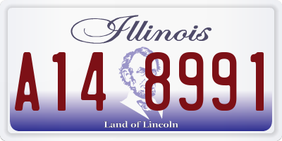 IL license plate A148991