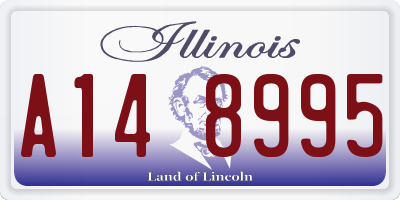 IL license plate A148995