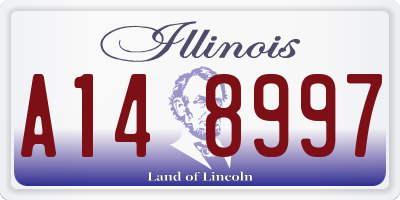 IL license plate A148997