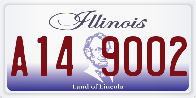 IL license plate A149002