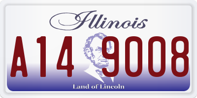 IL license plate A149008
