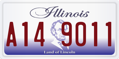 IL license plate A149011