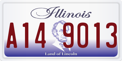 IL license plate A149013