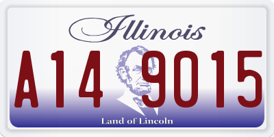 IL license plate A149015