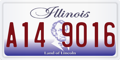 IL license plate A149016
