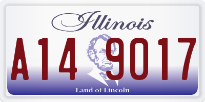 IL license plate A149017