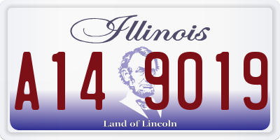 IL license plate A149019